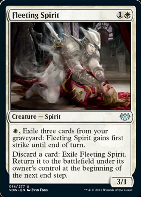 Fleeting Spirit - Innistrad: Crimson Vow Fleeting Spirit - Innistrad: Crimson Vow