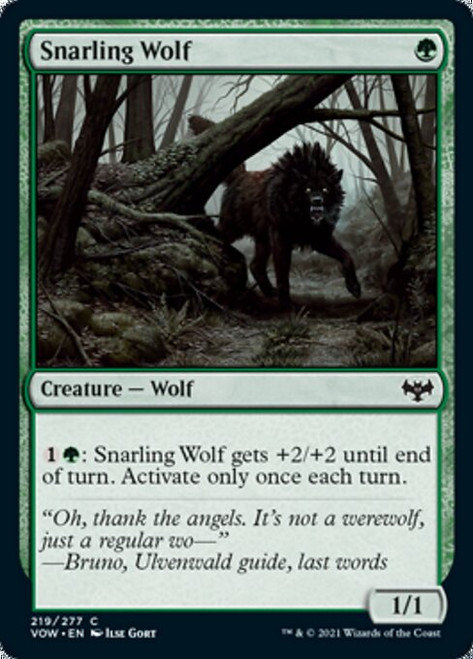 Snarling Wolf - Innistrad: Crimson Vow [F]