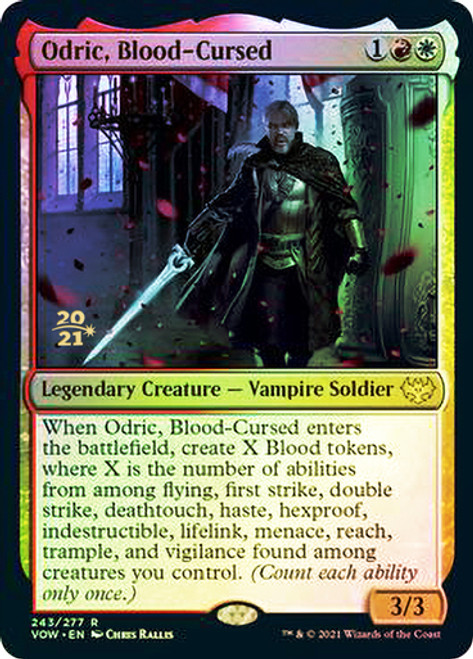 Odric, Blood-Cursed - Innistrad: Crimson Vow Prerelease Promo (Foil) Odric, Blood-Cursed - Innistrad: Crimson Vow Prerelease Promo (Foil)