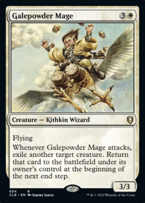 Galepowder Mage - Commander Legends: Battle for Baldur's Gate: Commander Decks
