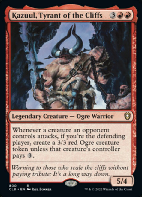 Kazuul, Tyrant of the Cliffs - Commander Legends: Battle for Baldur's Gate: Commander Decks
