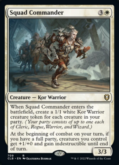 Squad Commander - Commander Legends: Battle for Baldur's Gate: Commander Decks Squad Commander - Commander Legends: Battle for Baldur's Gate: Commander Decks