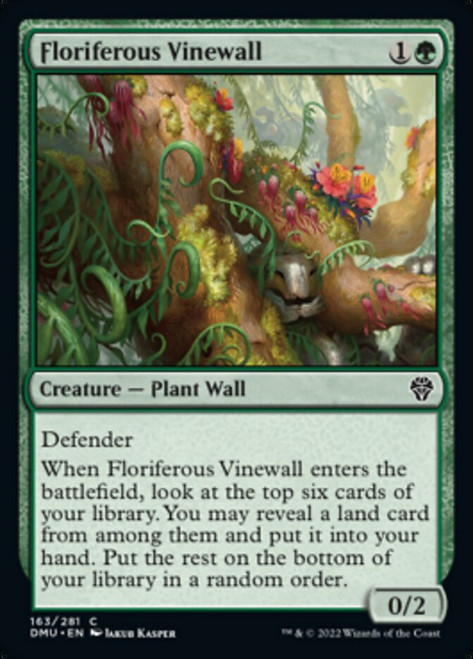 Floriferous Vinewall - Dominaria United