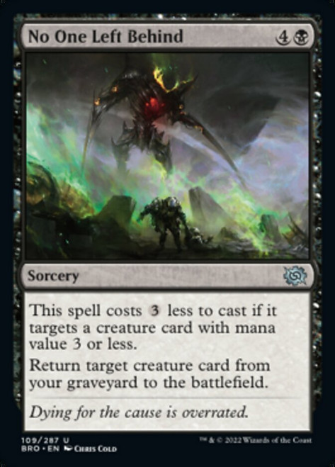 No One Left Behind - The Brothers War