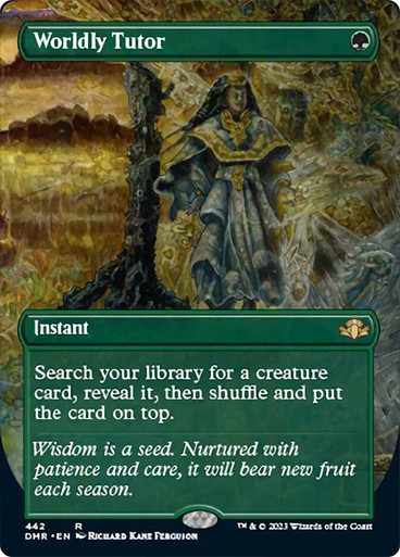 Worldly Tutor - Dominaria Remastered: Borderless