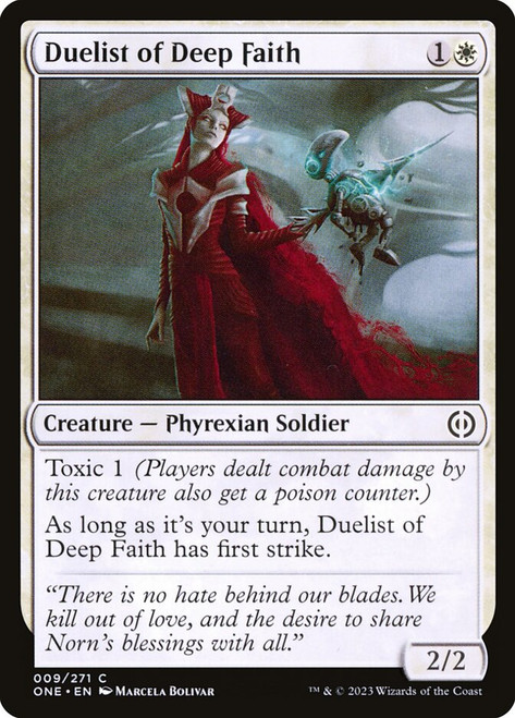 Duelist of Deep Faith - Phyrexia: All Will Be One