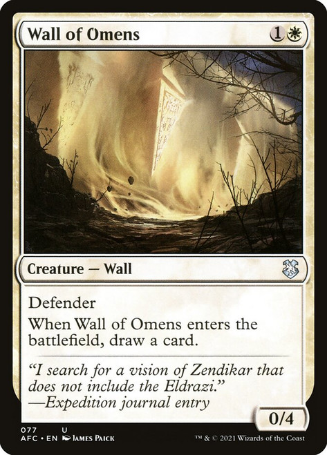 Wall of Omens - Adventures in the Forgotten Realms Commander