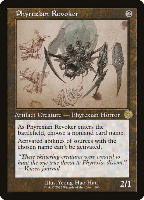 Phyrexian Revoker - The Brothers' War Retro Artifacts: Schematics