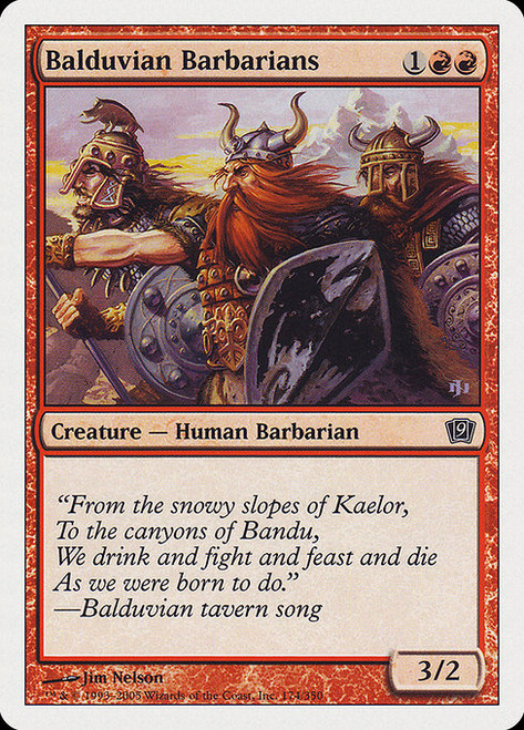 Balduvian Barbarians - 9th Edition