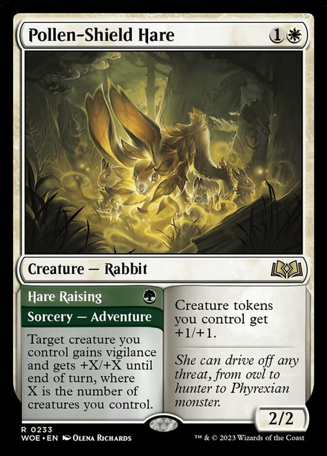 Pollen-Shield Hare - Wilds of Eldraine Pollen-Shield Hare - Wilds of Eldraine