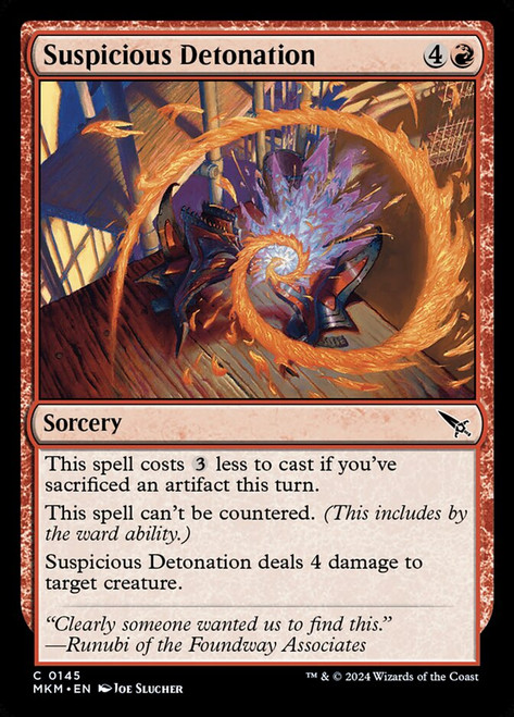 Suspicious Detonation - Ravnica: Murders at Karlov Manor