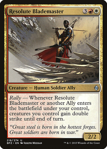 Image: Resolute Blademaster - Battle for Zendikar