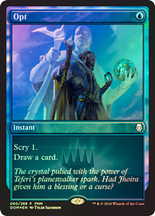 opt card mtg [65] [Ixalan] [Foil]  Face to Face Games Draw a card Magic the Gathering -MTG- Opt