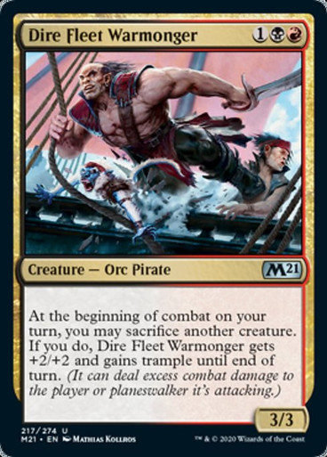 Image: Dire Fleet Warmonger - Core Set 2021