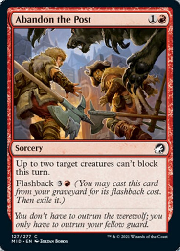 Image: Abandon the Post - Innistrad: Midnight Hunt