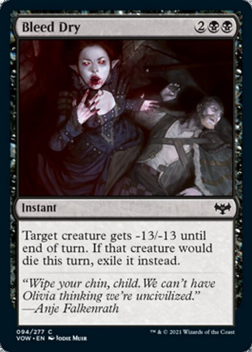 Image: Bleed Dry - Innistrad: Crimson Vow [F]