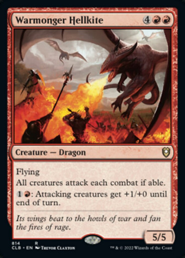 Image: Warmonger Hellkite - Commander Legends: Battle for Baldur's Gate: Commander Decks