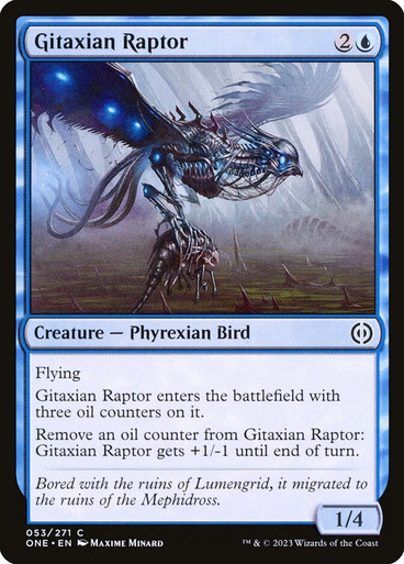 Image: Gitaxian Raptor - Phyrexia: All Will Be One