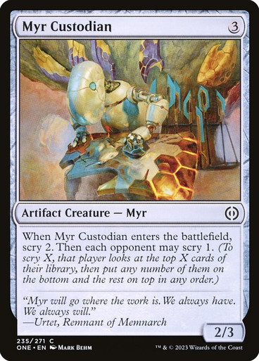 Image: Myr Custodian - Phyrexia: All Will Be One [F]