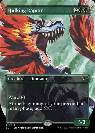 Image: Hulking Raptor - Lost Caverns of Ixalan: Borderless