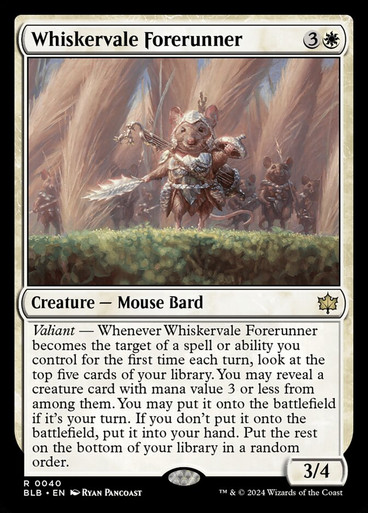 Whiskervale Forerunner - Bloomburrow [F] - Battle Wizards Online
