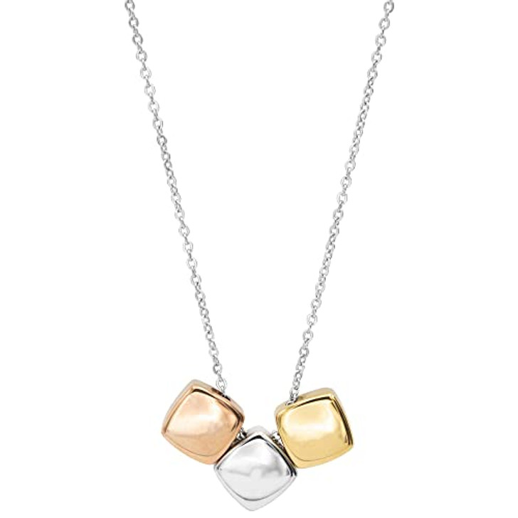 Stainless Steel Multi Color Pendant Necklace