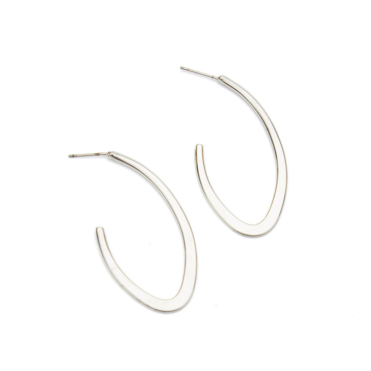 Lee-Ann Oval Hoop Earrings