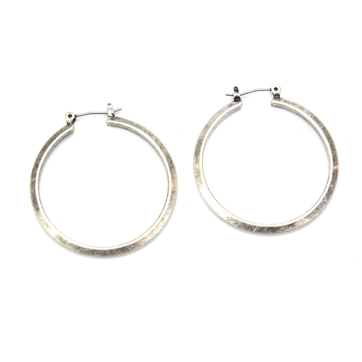 Aging Beauty Hoop Earrings