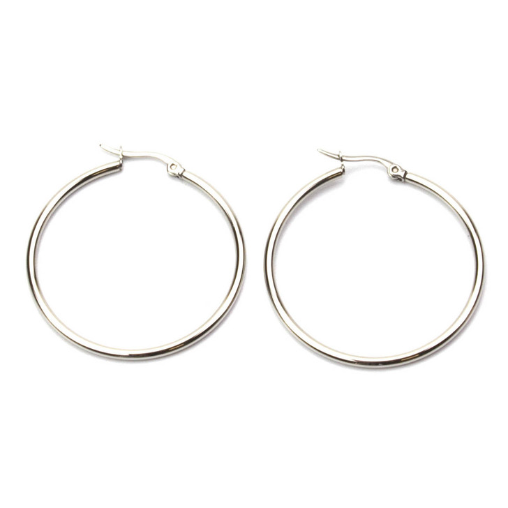 Circle of Life Stainless Steel Earrings