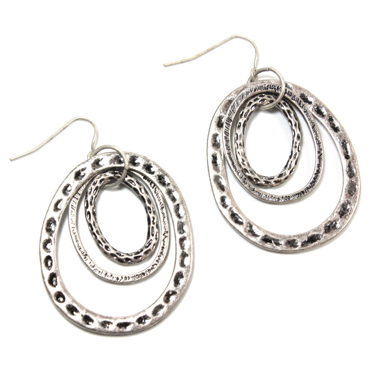 Tunnel of Love Earrings in Silver