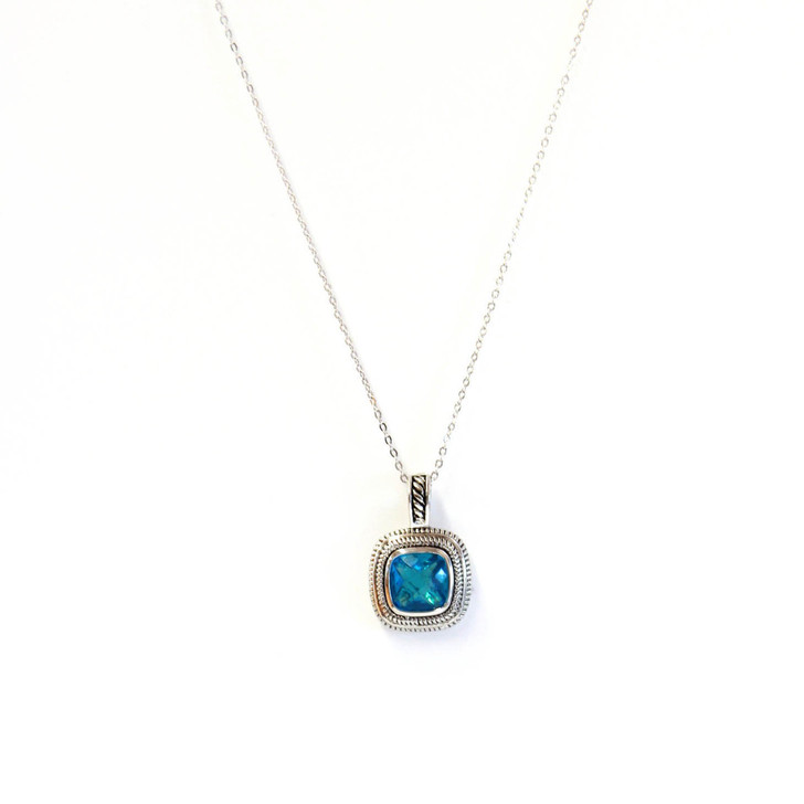 designer look jewelry-blue pendant-aquamarine jewelry-womens jewelry-womens necklace