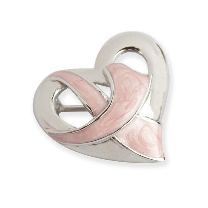 For A Cure Breast Cancer Pin in Silver