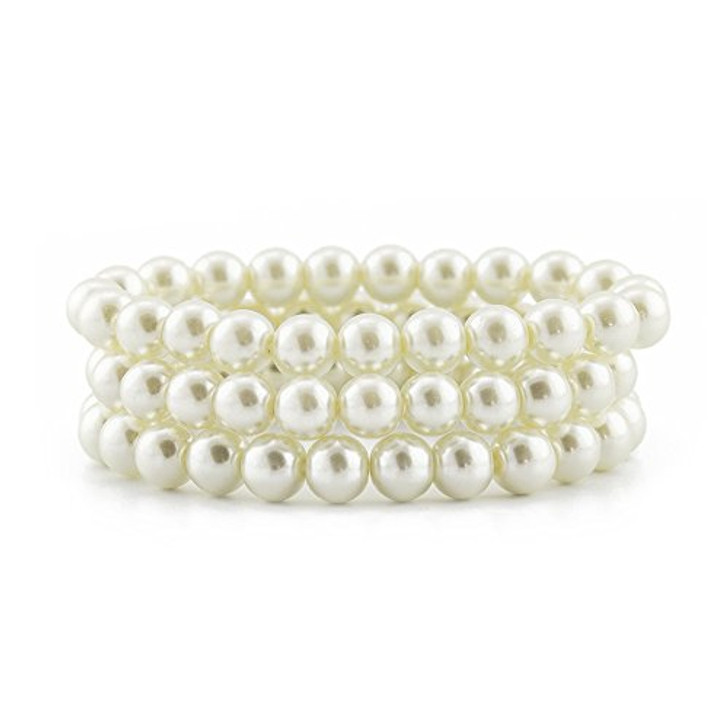 pearl-bracelet-pearl bead-stretch bracelet