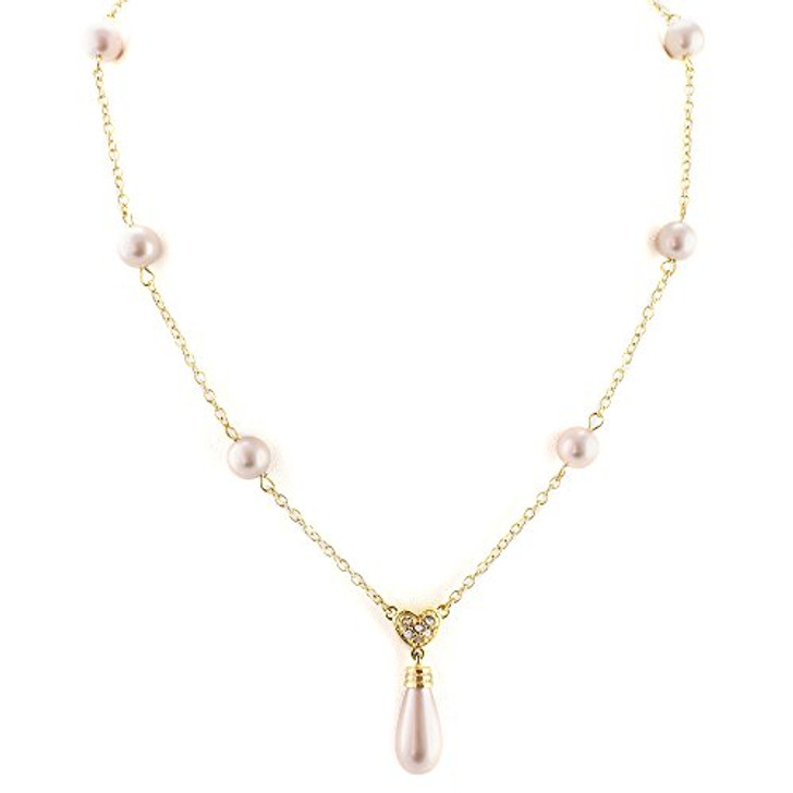 Pink Champagne Pearl Necklace