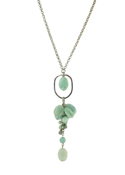 Tranquil Waters Green Quartz Necklace