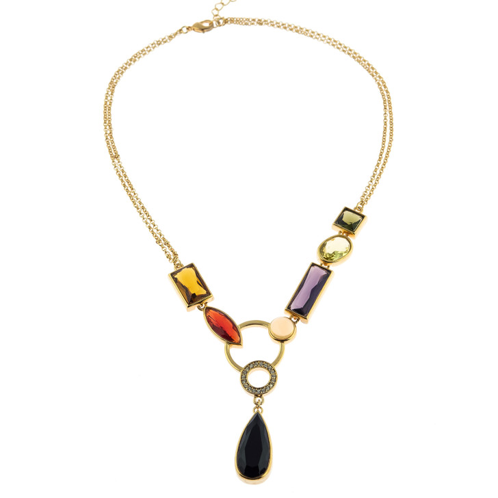 Palette of Color Glass  Necklace