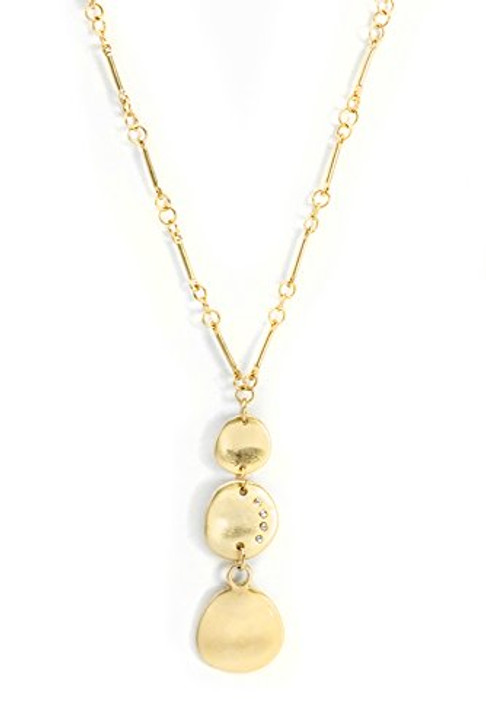 Luna Sparkle Necklace Gold Plated Pendant 