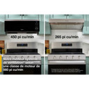Whirlpool® 1.1 cu. ft. Smart Low Profile Microwave Hood Combination with 450 CRM 4-Speed Venting YWMML5530RZ