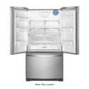 36-inch Wide French Door Refrigerator with Water Dispenser - 25 cu. ft. WRF535SWHZ