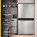 Whirlpool® 36-inch Wide Counter Depth 4 Door Refrigerator - 19.4 cu. ft. WRQA59CNKZ