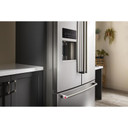 Kitchenaid® 19.4 cu. ft. 36-inch wide Counter-Depth 4-Door Refrigerator with PrintShield™ Finish KRQC506MPS