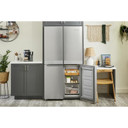 Kitchenaid® 19.4 cu. ft. 36-inch wide Counter-Depth 4-Door Refrigerator with PrintShield™ Finish KRQC506MPS
