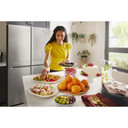 Kitchenaid® 19.4 cu. ft. 36-inch wide Counter-Depth 4-Door Refrigerator with PrintShield™ Finish KRQC506MPS