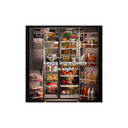 Kitchenaid® 20.8 Cu. Ft. Counter-Depth Side-by-Side Refrigerator with Exterior Ice and Water Dispenser in PrintShield™ Finish KRSC536RPS