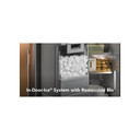 Kitchenaid® 20.8 Cu. Ft. Counter-Depth Side-by-Side Refrigerator with Exterior Ice and Water Dispenser in PrintShield™ Finish KRSC536RPS