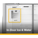 Whirlpool® 36-inch Counter Depth Side-by-Side Refrigerator with TruCool™ System WRSC5536RZ Whirlpool® 36-inch Counter Depth Side-by-Side Refrigerator with TruCool™ System WRSC5536RZ