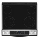 OPEN BOX of 4.8 Cu. Ft. Whirlpool® Electric Range with Frozen Bake™ Technology YWEE515S0LS_RD3817200