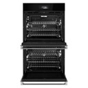 Jennair® NOIR™ Double Wall Oven with MultiMode® True Convection with Smooth Glide Flat-Tine Racks JOEDC530RM