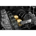 Jennair® Pocket Handle 24" Built-In Dishwasher with Precise Fit 3rd Rack for Cutlery with Plasma Coating, 39 dBA JDTS3924SP