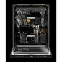 Jennair® Pocket Handle 24" Built-In Dishwasher with Precise Fit 3rd Rack for Cutlery with Plasma Coating, 39 dBA JDTS3924SP